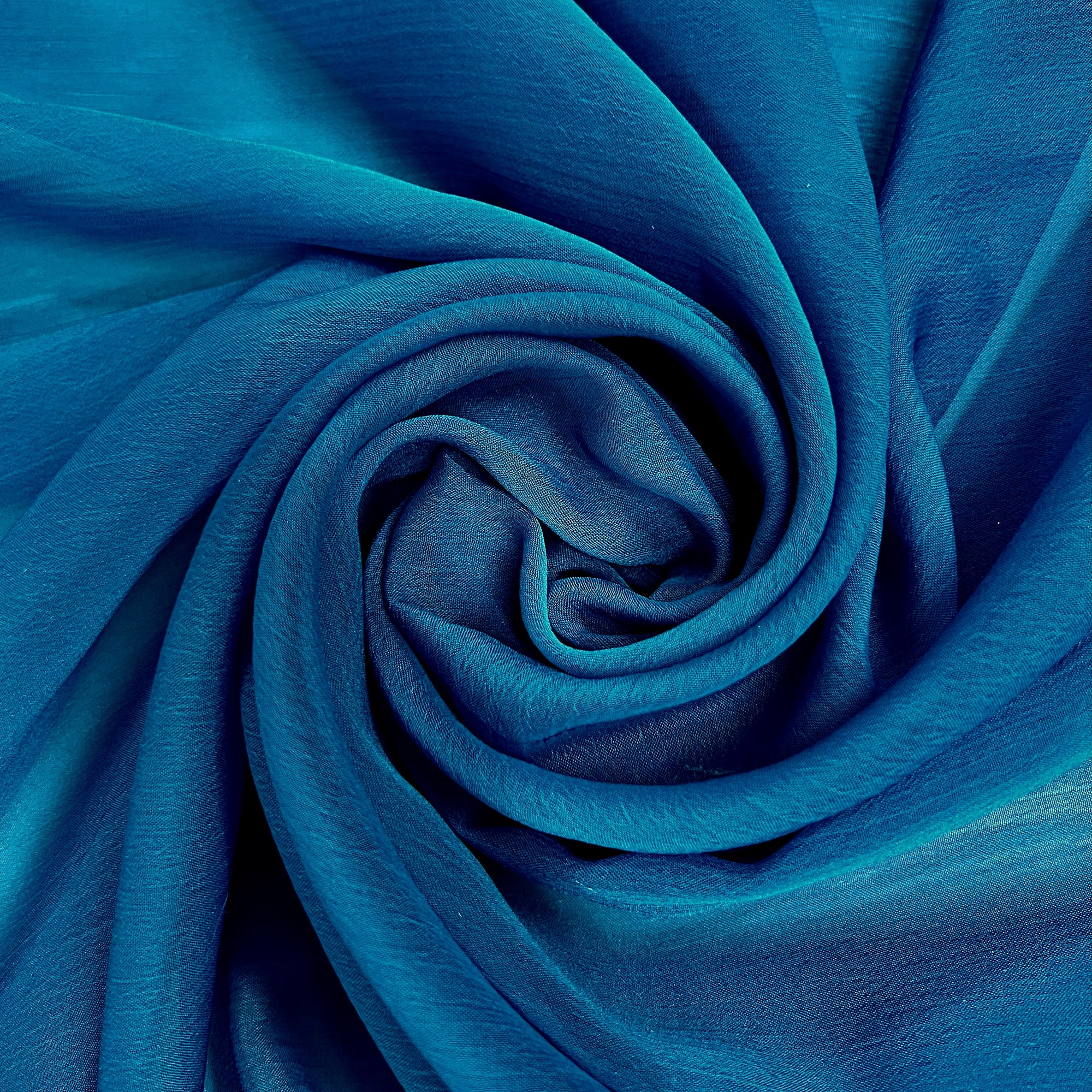 Jolene AEGEAN BLUE Polyester Two-Tone Chiffon Fabric by the Yard - 10135