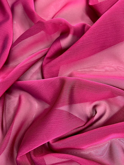 Jolene FUCHSIA PURPLE Polyester Two-Tone Chiffon Fabric by the Yard - 10135