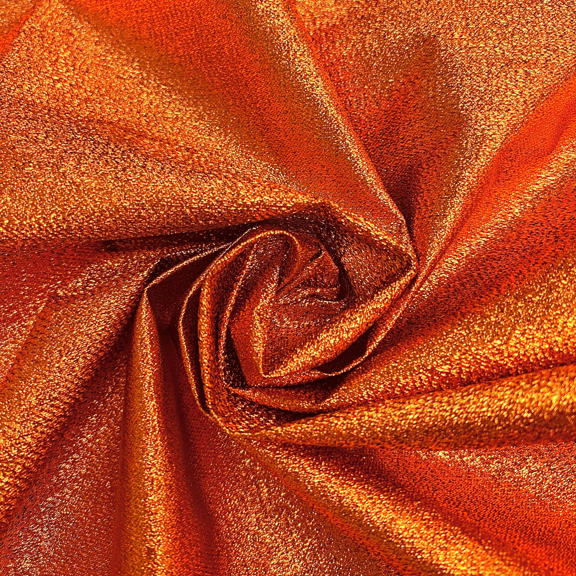 Kenzie COPPER Light Weight Lamé Fabric by the Yard  - 10059
