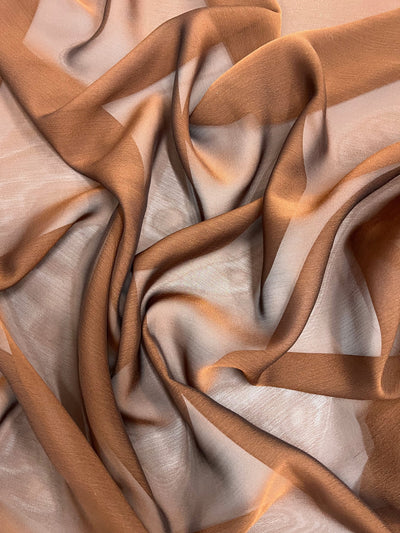 Jolene COPPER BLACK Polyester Two-Tone Chiffon Fabric by the Yard - 10135