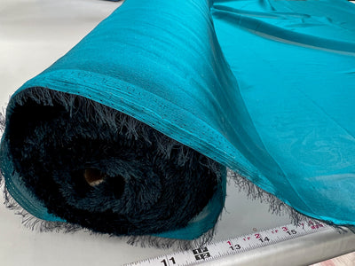 Jolene TEAL NAVY Polyester Two-Tone Chiffon Fabric by the Yard - 10135