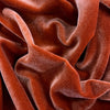 Princess BURNT ORANGE Polyester Spandex Stretch Velvet Fabric for Ribbons, Headwraps, Clothes Costumes, Crafts - 10001 NewFabricsDaily