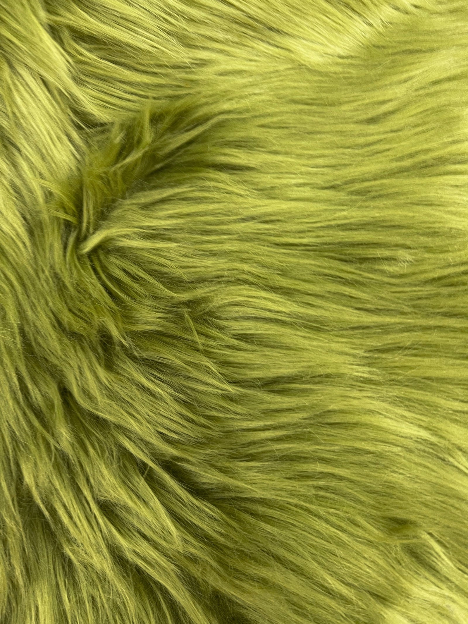 Sasha OLIVE GREEN 2 Inch Long Pile Soft Luxury Faux Fur Fabric Fursuit, Cosplay Costume, Photo Prop, Trim, Throw Pillow, Crafts