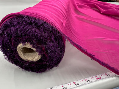 Jolene FUCHSIA PURPLE Polyester Two-Tone Chiffon Fabric by the Yard - 10135