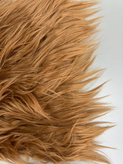 Eden RUST Shaggy Long Pile Soft Faux Fur Fabric for Fursuit, Cosplay Costume, Photo Prop, Trim, Throw Pillow, Crafts