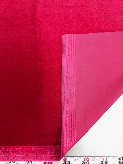 Princess FUCHSIA Polyester Spandex Stretch Velvet Fabric for Bows, Top Knots, Head Wraps, Scrunchies, Clothes, Costumes, Crafts - 10001