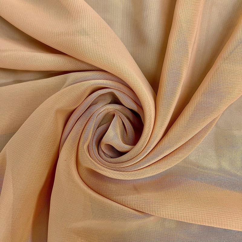 Danielle CHAMPAGNE Polyester Hi-Multi Chiffon Fabric by the Yard