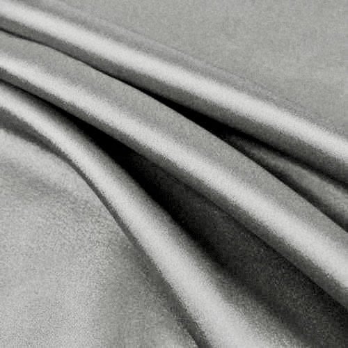 Payton GREY Faux Silk Minimal Stretch Charmeuse Satin Fabric by the Yard - 10017