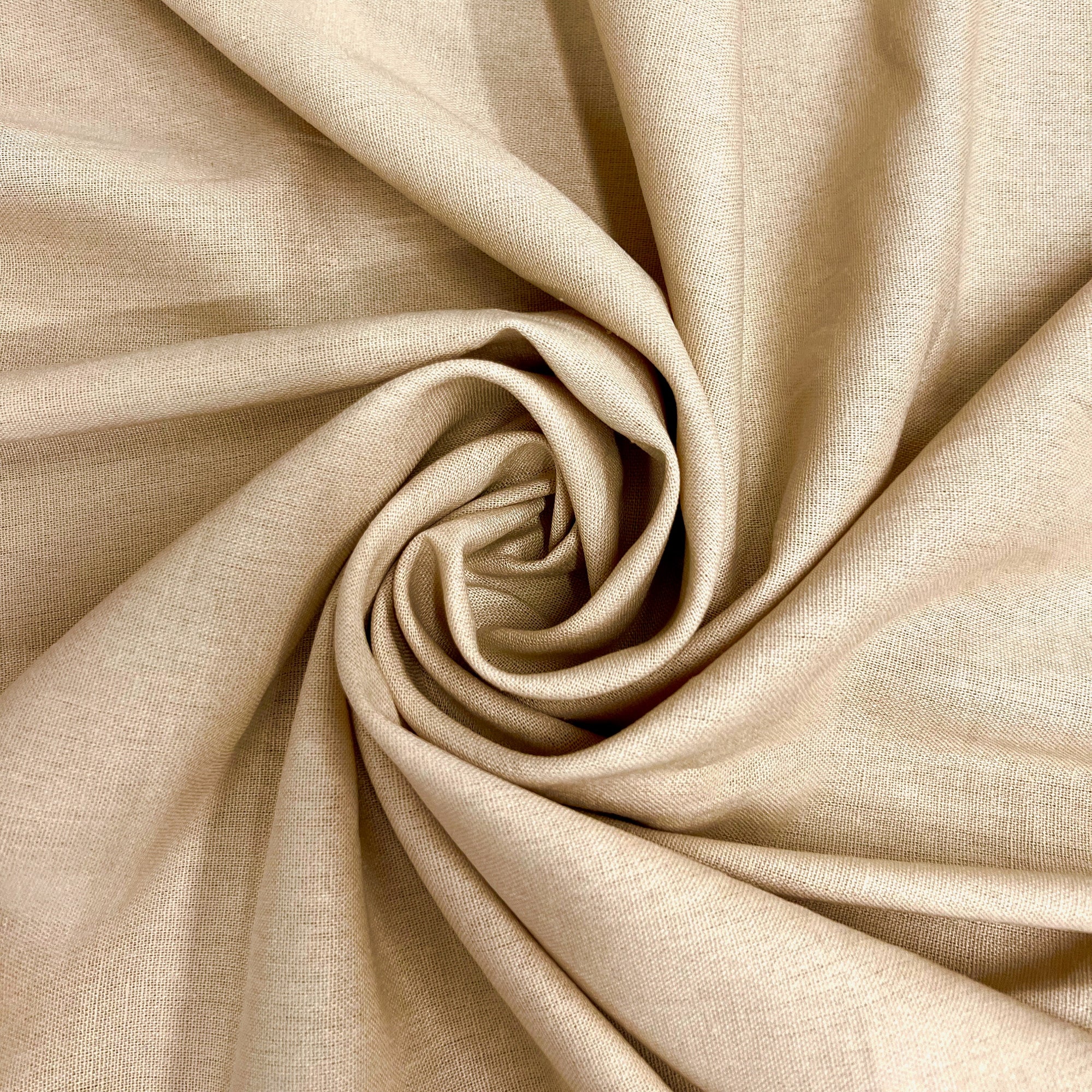 Karla OATMEAL Soft Hand Feel Linen Rayon Fabric by the Yard for Clothes, Costumes, Crafts, etc - 10194