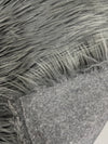 Eden GREY Shaggy Long Pile Soft Faux Fur Fabric for Fursuit, Cosplay Costume, Photo Prop, Trim, Throw Pillow, Crafts