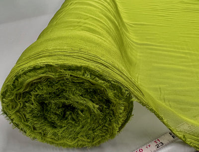 Jolene LIGHT OLIVE GREEN Polyester Two-Tone Chiffon Fabric by the Yard - 10135
