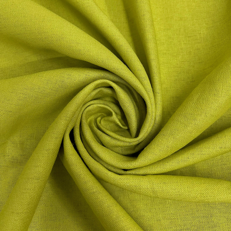 Karla LIME Soft Hand Feel Linen Rayon Fabric by the Yard for Clothes, Costumes, Crafts, etc - 10194