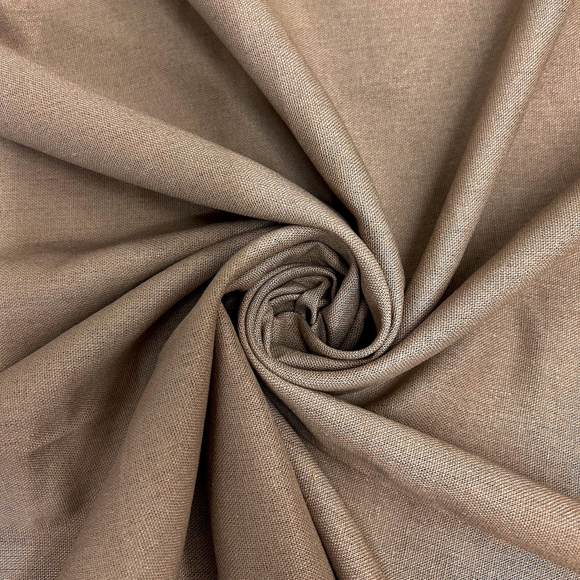 Karla MOCHA Soft Hand Feel Linen Rayon Fabric by the Yard for Clothes, Costumes, Crafts, etc - 10194