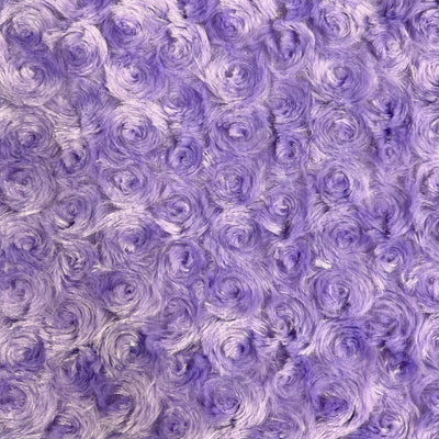 Ruth LAVENDER Cuddle Minky Rosette Soft Faux Fur Fabric by the Yard - 10083