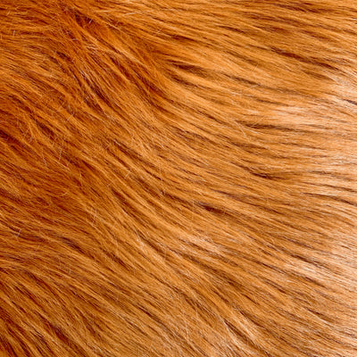 Sasha RUST Long Pile Soft Luxury Faux Fur Fabric Fursuit, Cosplay Costume, Photo Prop, Trim, Throw Pillow, Crafts