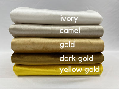 Contessa DARK GOLD Plush Non-Stretch Velvet Fabric for Apparel, Costumes, Curtains, Chair/Throw Pillow Cover, Crafts