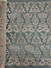 Vivian TAUPE Polyester Embroidery with Sequins on Mesh Lace Fabric by the Yard for Gown, Wedding, Bridesmaid, Prom - 10003
