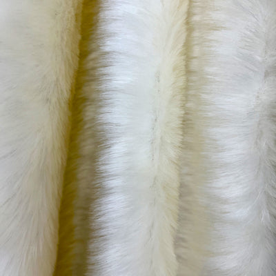 Zahra IVORY 0.75 Inch Short Pile Soft Faux Fur Fabric for Fursuit, Cosplay Costume, Photo Prop, Trim, Throw Pillow, Crafts - 10177