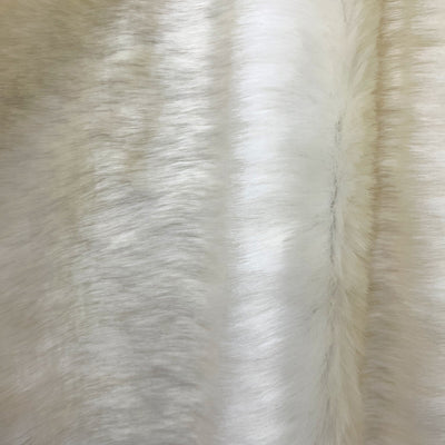 Zahra IVORY 0.75 Inch Short Pile Soft Faux Fur Fabric for Fursuit, Cosplay Costume, Photo Prop, Trim, Throw Pillow, Crafts - 10177