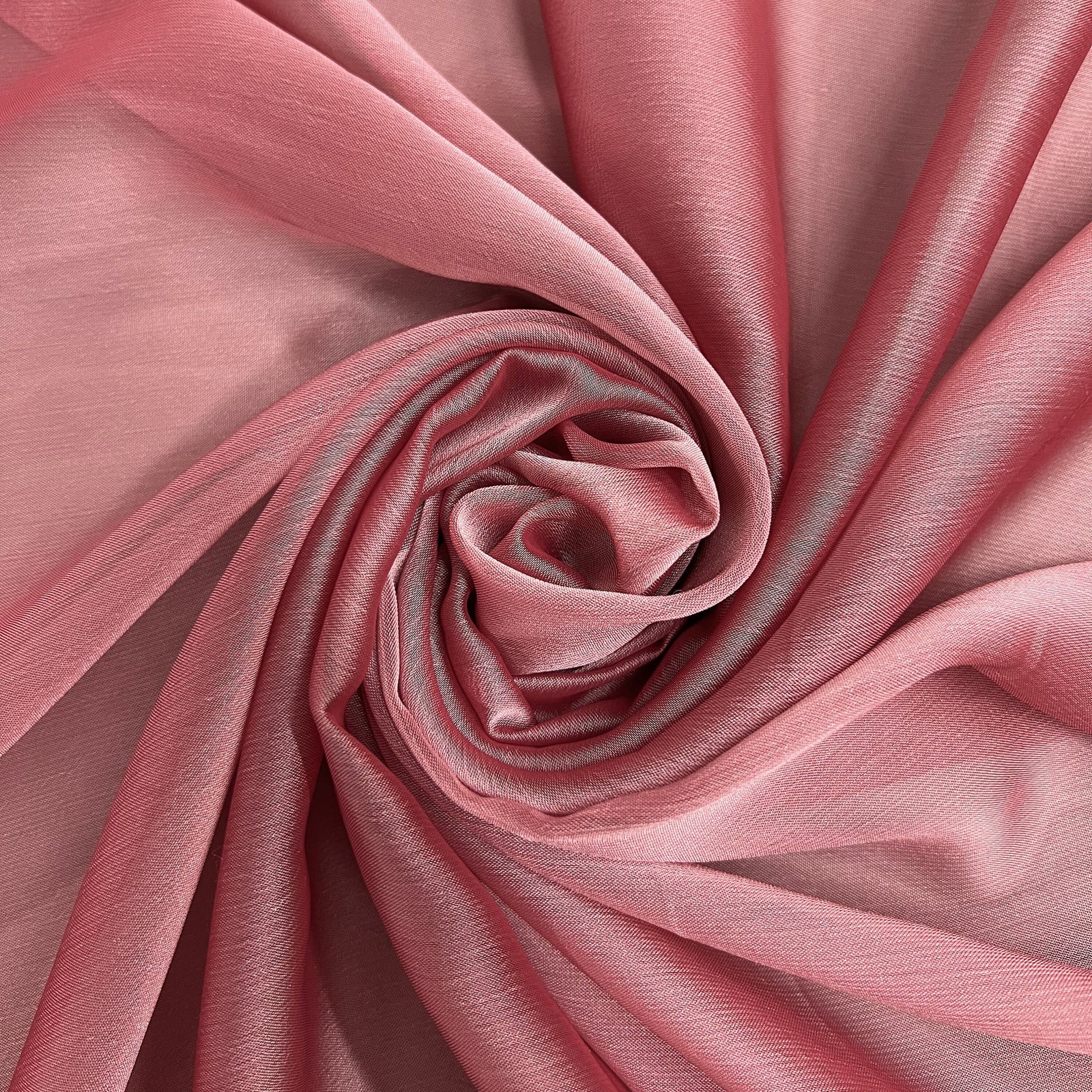 Jolene DUSTY PINK Polyester Two-Tone Chiffon Fabric by the Yard - 10135