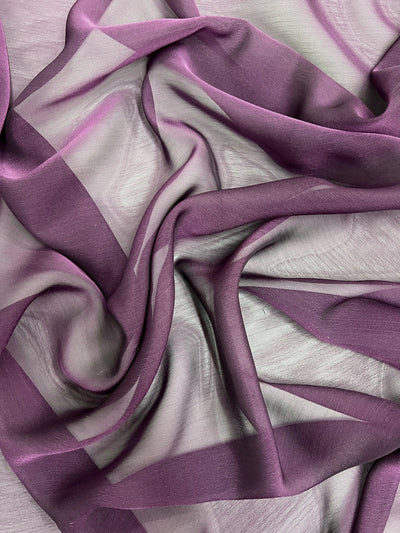 Jolene EGGPLANT PLUM Polyester Two-Tone Chiffon Fabric by the Yard - 10135