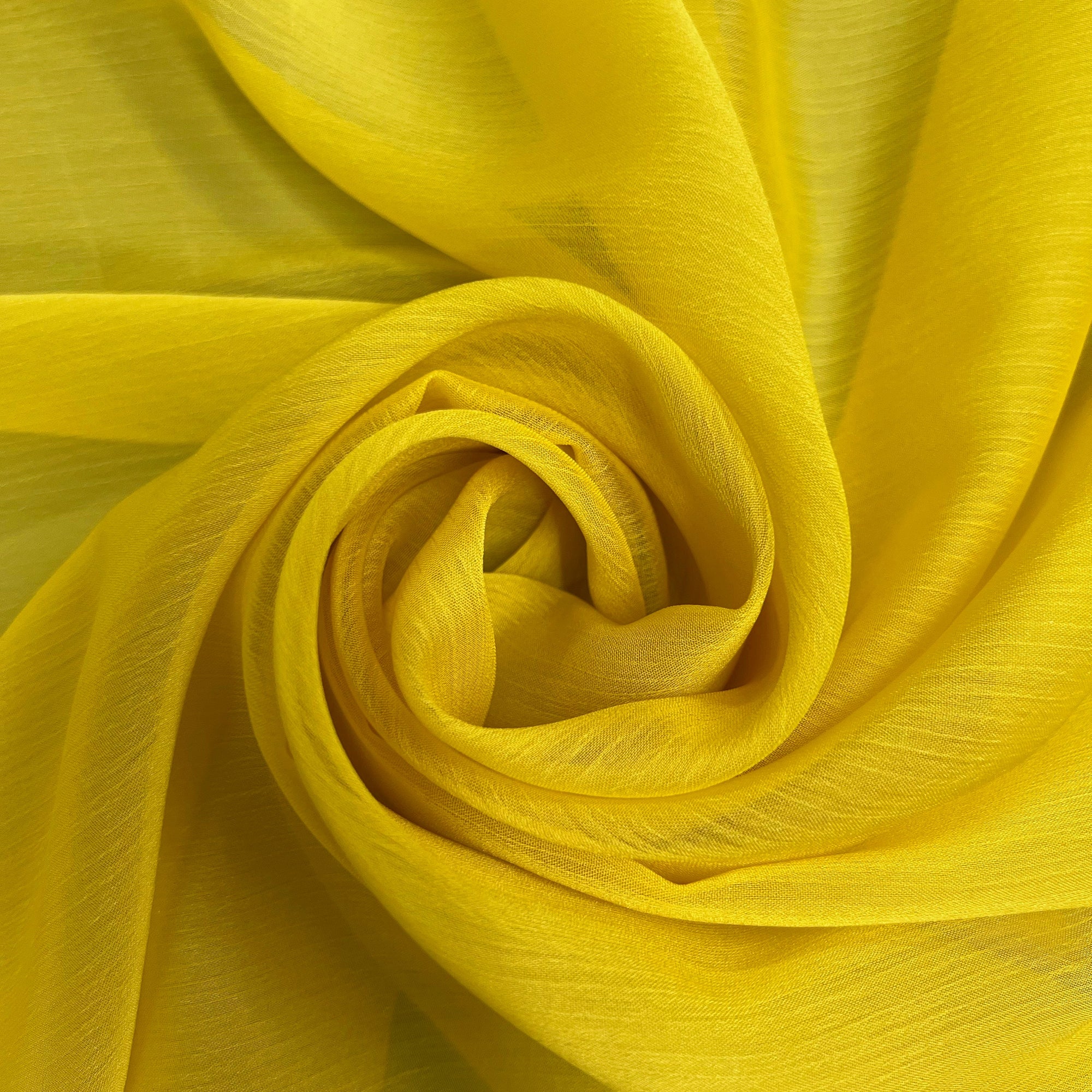 Jolene CITRINE YELLOW Polyester Two-Tone Chiffon Fabric by the Yard - 10135