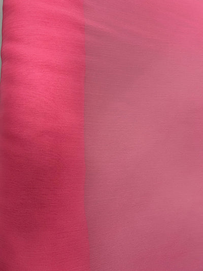 Jolene BRICK PINK Polyester Two-Tone Chiffon Fabric by the Yard - 10135