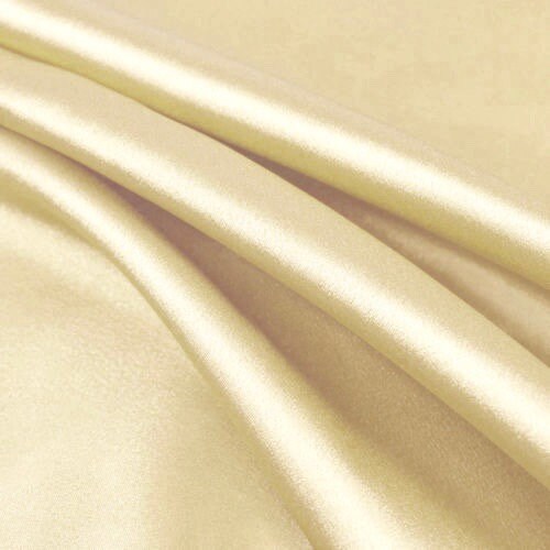 Payton CREAM Faux Silk Minimal Stretch Charmeuse Satin Fabric by the Yard - 10017