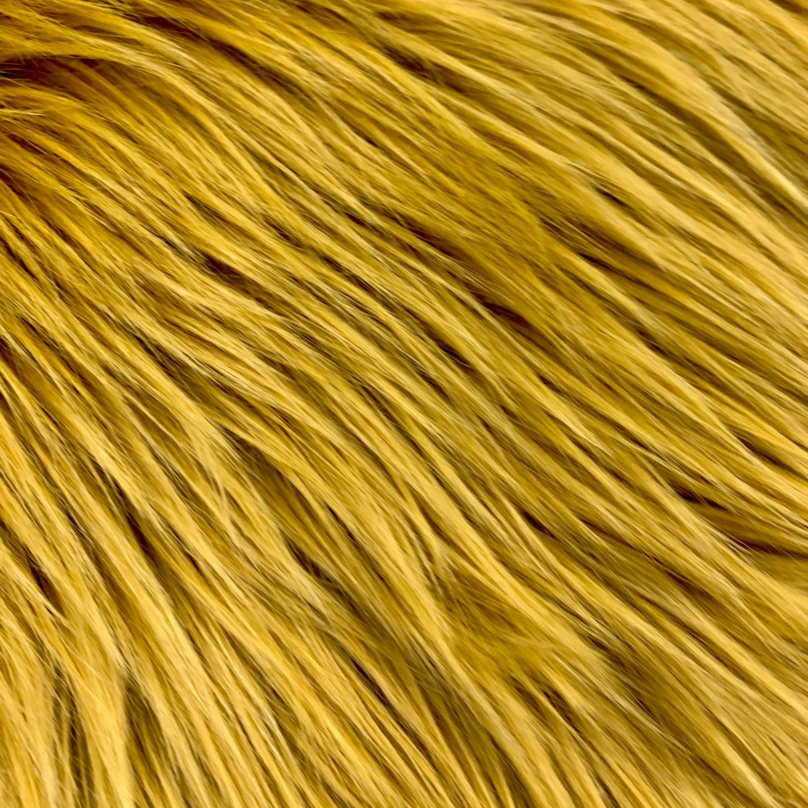 Sasha DARK GOLD Shaggy Long Pile Soft Faux Fur Fabric for Fursuit, Cosplay Costume, Photo Prop, Trim, Throw Pillow, Crafts