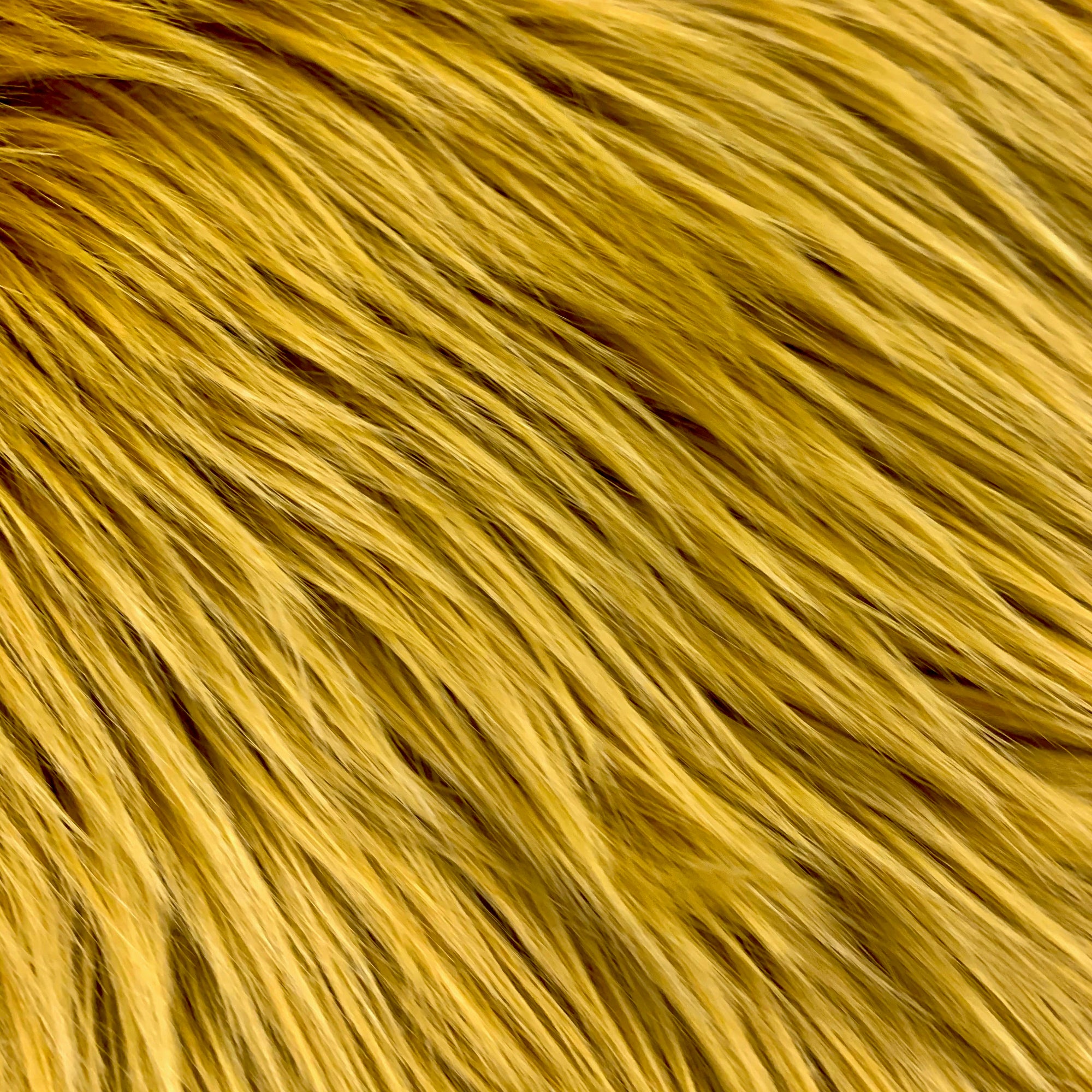 Sasha DARK GOLD Shaggy Long Pile Soft Faux Fur Fabric for Fursuit, Cosplay Costume, Photo Prop, Trim, Throw Pillow, Crafts