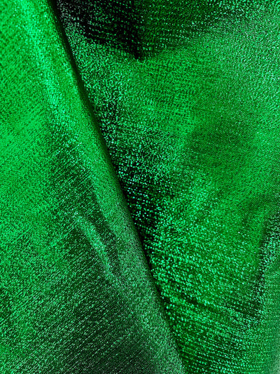 Kenzie GREEN Light Weight Lamé Fabric by the Yard  - 10059