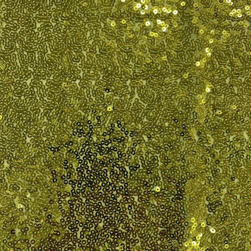 Leila OLIVE GREEN Sequins on Mesh Fabric by the Yard - 10050