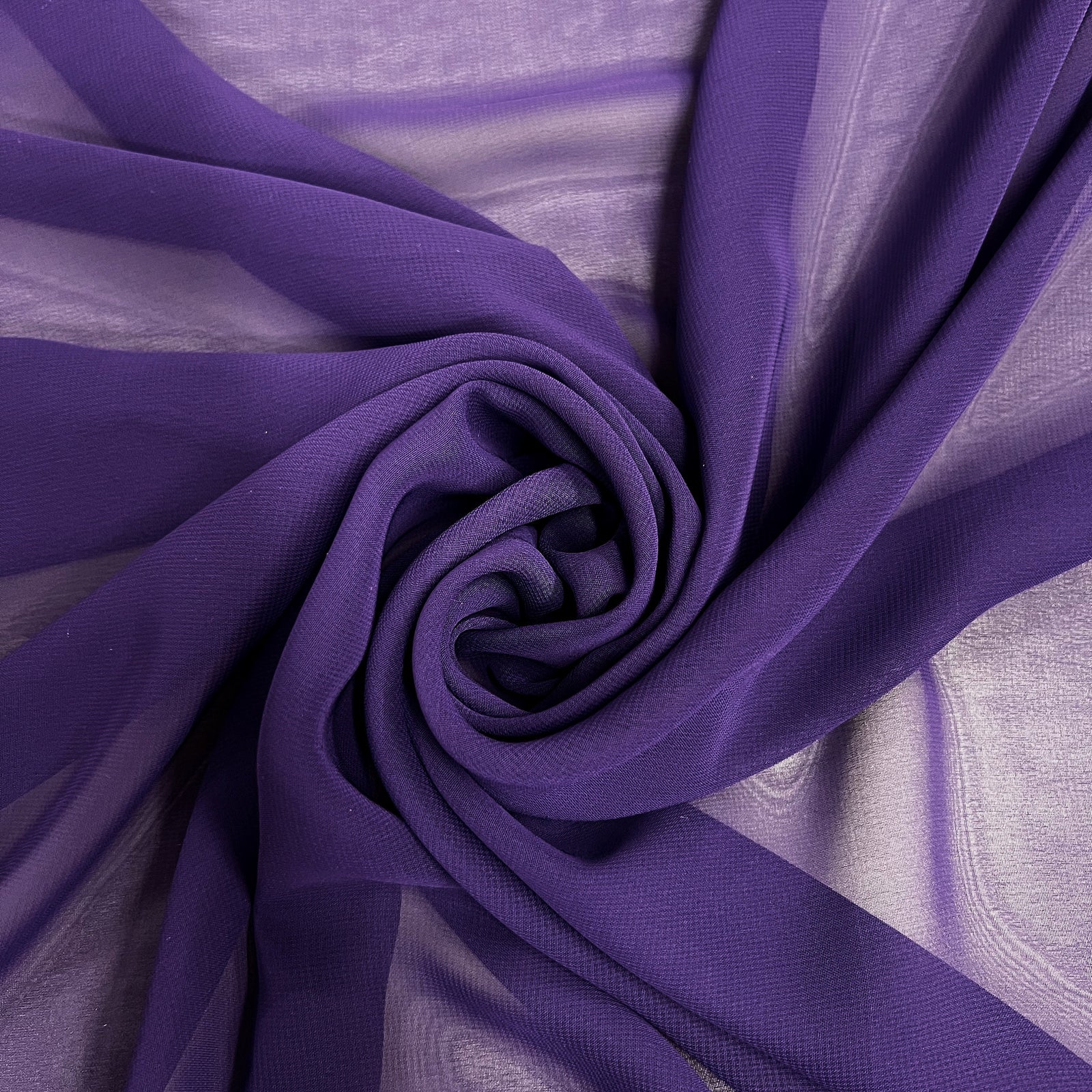 Danielle BRIGHT PURPLE Polyester Hi-Multi Chiffon Fabric by the Yard - 10075
