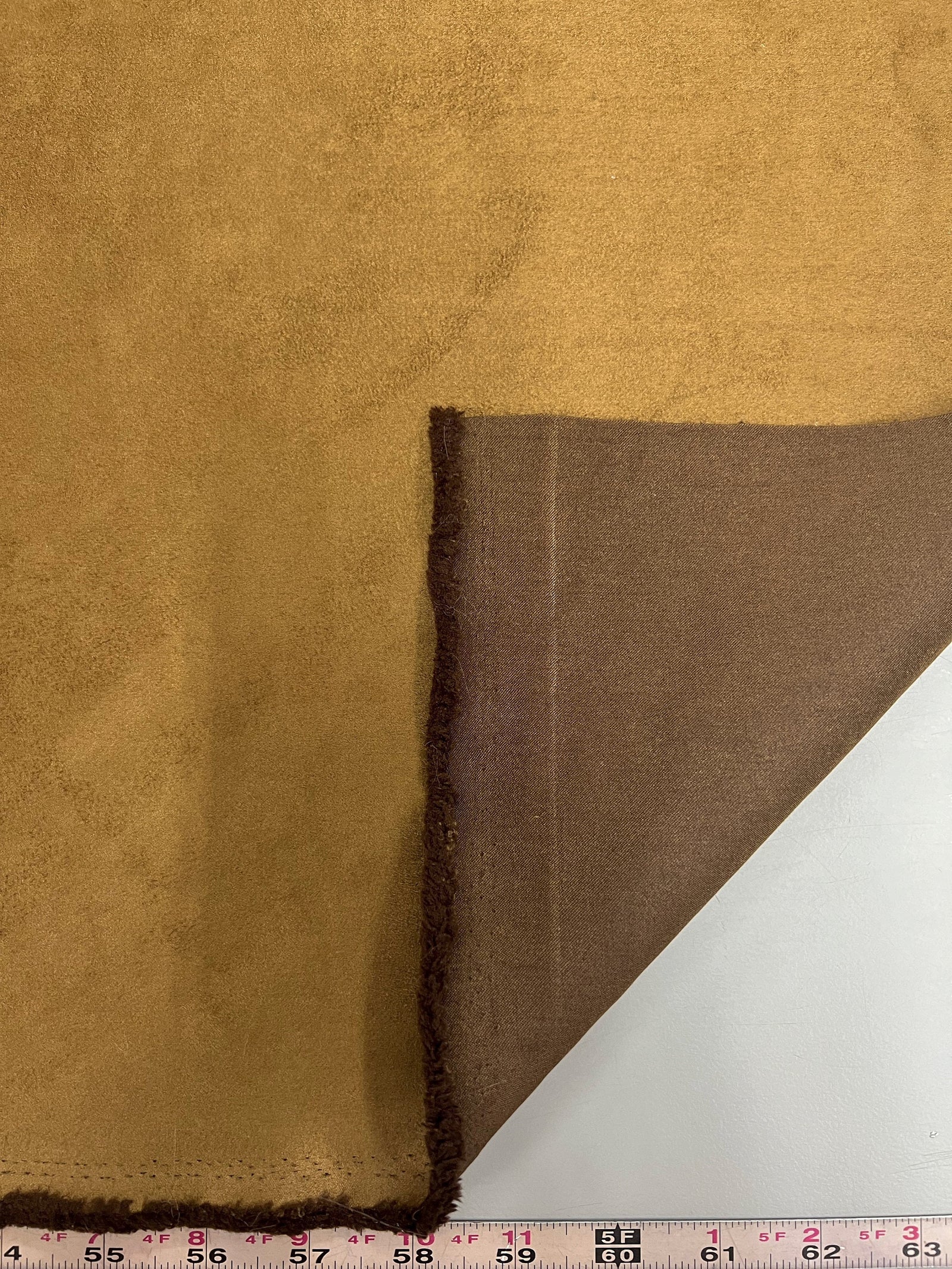 Giana LIGHT BROWN Faux Suede Polyester Microsuede Fabric by the Yard - 10223
