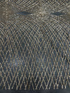 Jordyn GOLD Diamond Sequins on BLACK Mesh Lace Fabric by the Yard - 10008