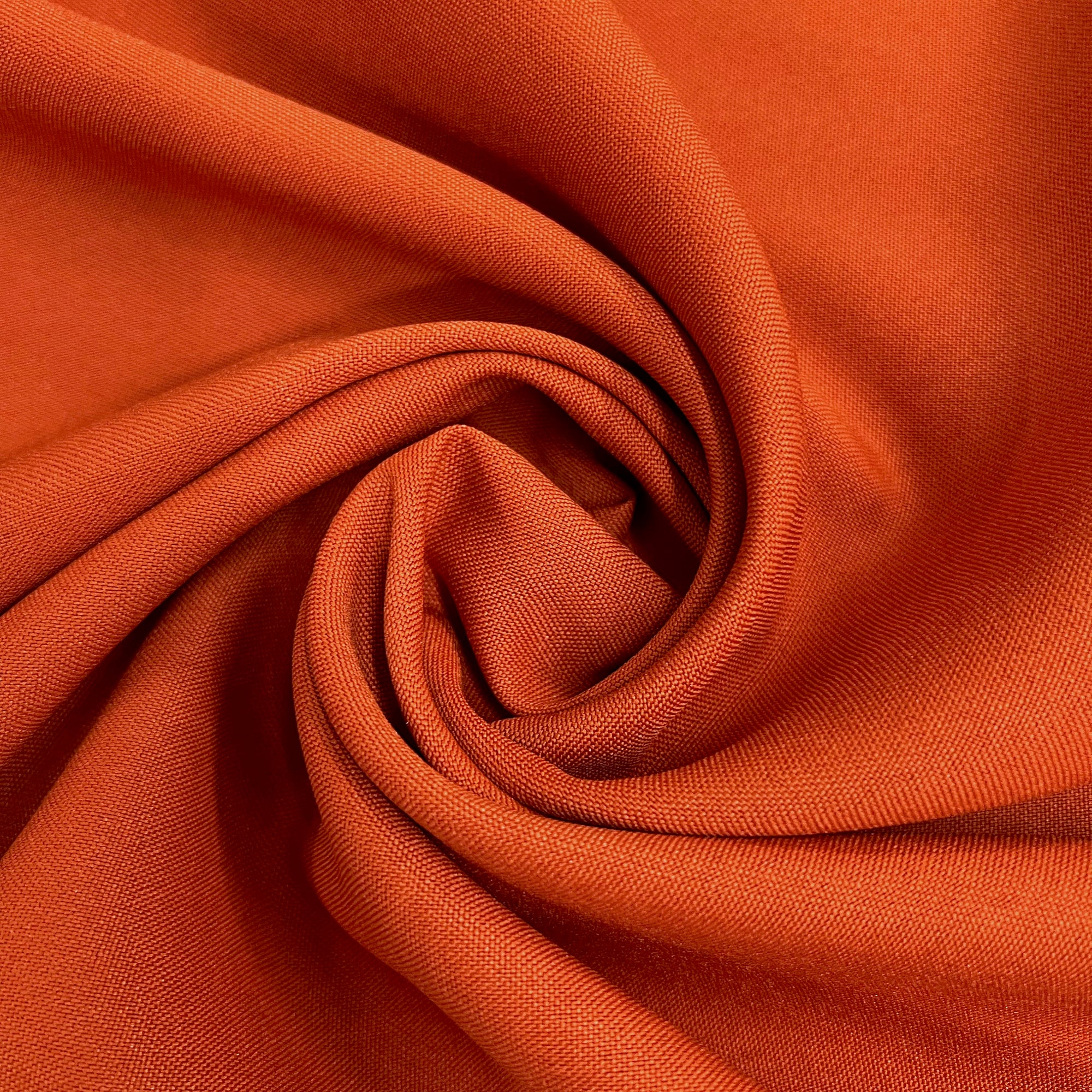 Ainsley RUST Polyester Poplin Fabric by the Yard