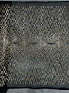 Jordyn GOLD Diamond Sequins on BLACK Mesh Lace Fabric by the Yard - 10008
