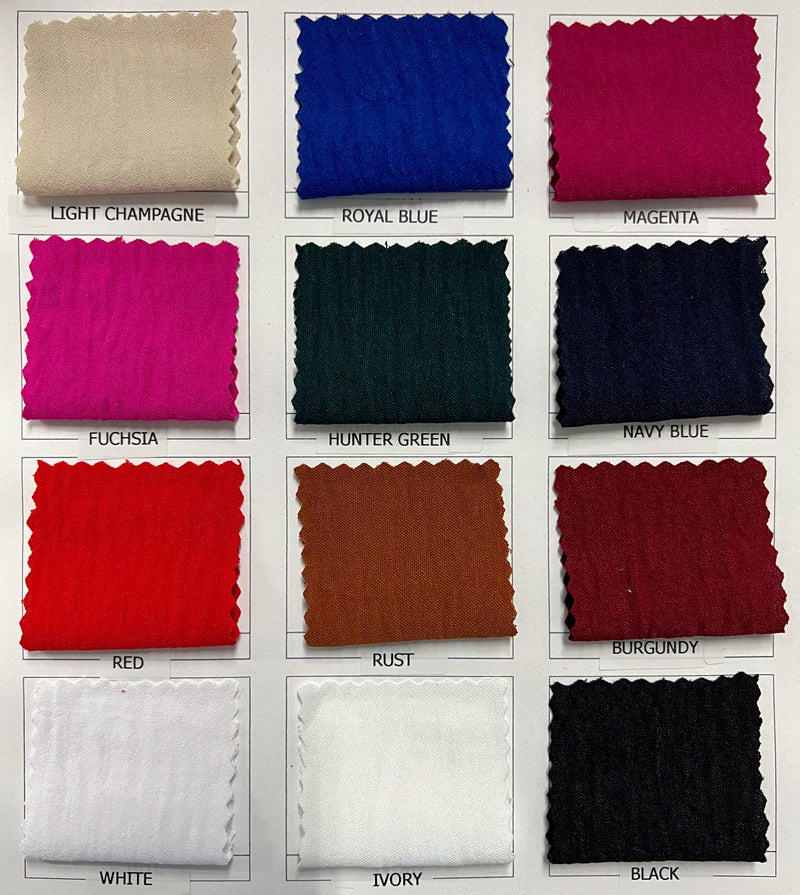 Sophia Air Flow Polyester Fabric for Dresses, Tops, Bottoms, Shawl, Scarf, Costumes, Crafts