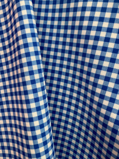 Judy Gingham Printed Polyester Spandex 4-way Stretch Medium Weight Fabric for Apparel, Swimwear, Activewear, Sportswear, Costumes, Crafts