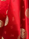 Charley RED GOLD Chinese Luck Brocade Chinese Satin Fabric by the Yard - 10152
