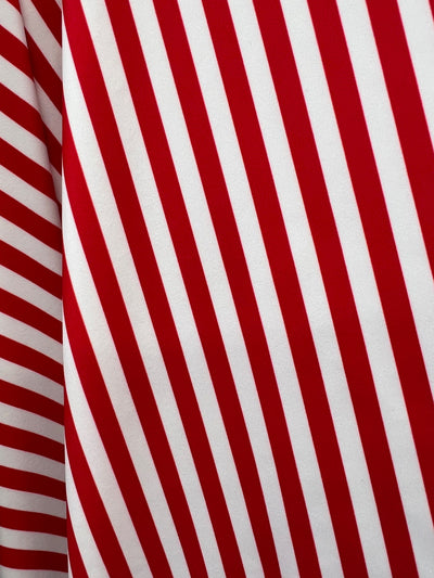 Clarissa 1/4 Inch Stripes Printed Nylon Spandex 4-way Stretch Medium Weight Fabric for Apparel, Activewear, Sportswear, Costumes, Crafts