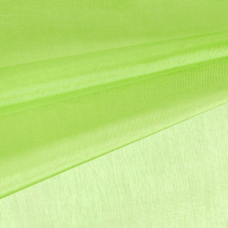 Cassidy LIME Polyester Crystal Organza Fabric for wedding dresses, gowns, lining, party decorations, displays, costumes, crafts