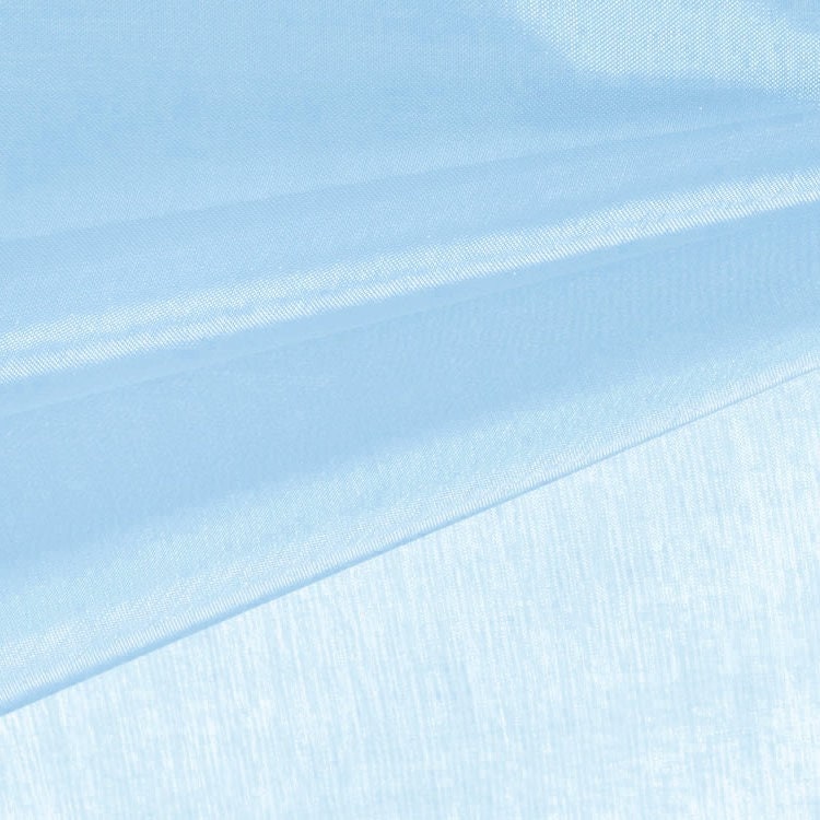 Cassidy LIGHT BLUE Polyester Crystal Organza Fabric for wedding dresses, gowns, lining, party decorations, displays, costumes, crafts
