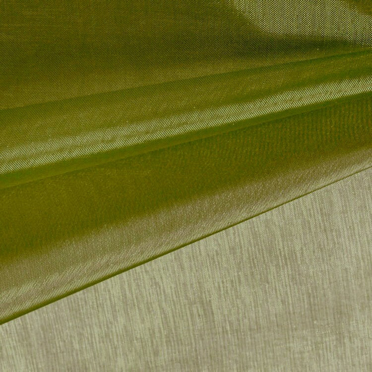 Cassidy OLIVE GREEN Polyester Crystal Organza Fabric for wedding dresses, gowns, lining, party decorations, displays, costumes, crafts