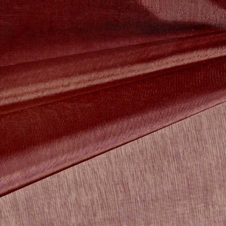 Cassidy BURGUNDY Polyester Crystal Organza Fabric for wedding dresses, gowns, lining, party decorations, displays, costumes, crafts