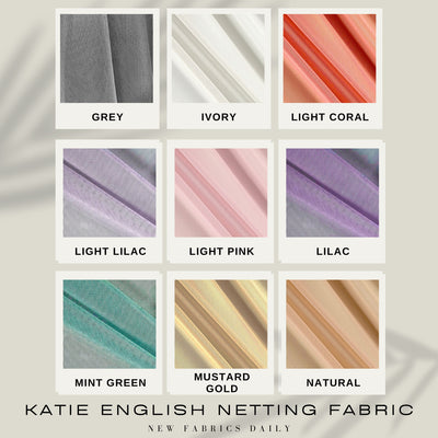 Katie English Netting Fabric by the Yard