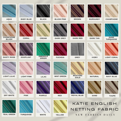 Katie English Netting Fabric by the Yard