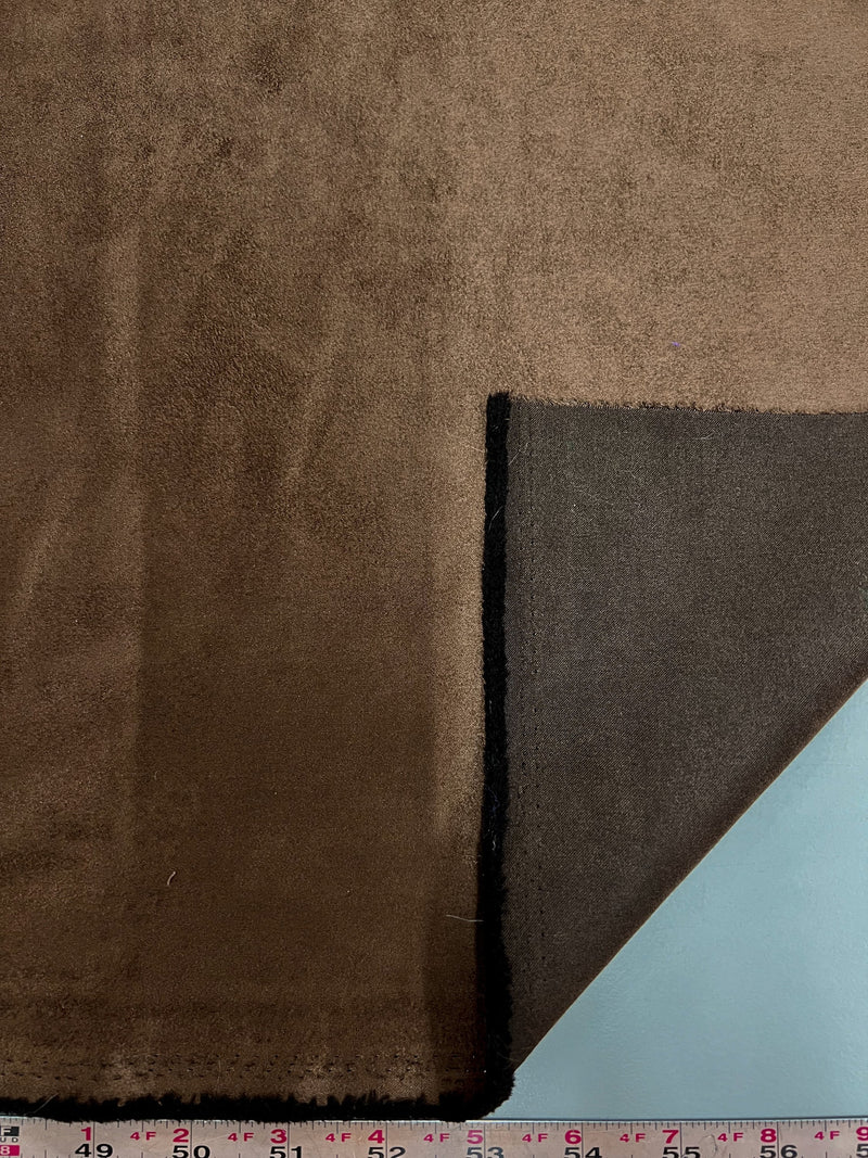 Giana CHOCOLATE Faux Suede Polyester Microsuede Fabric by the Yard - 10223