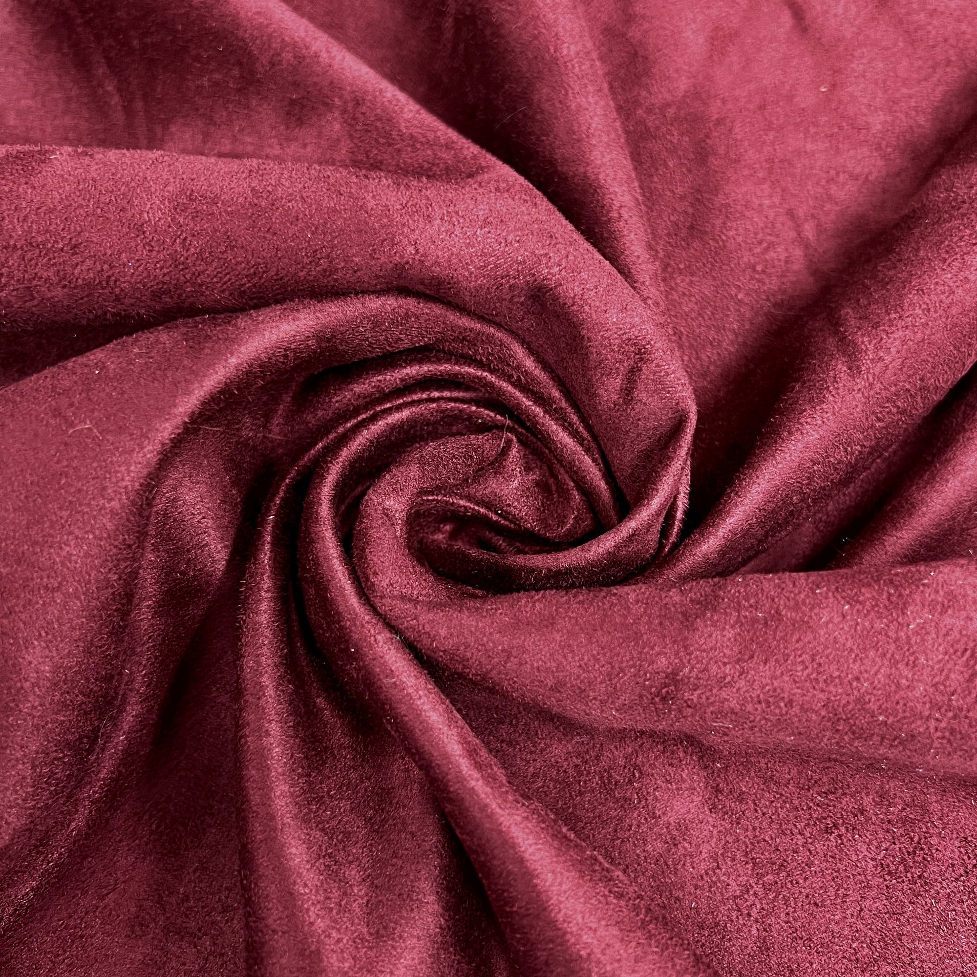 Giana WINE Faux Suede Polyester Microsuede Fabric by the Yard - 10223