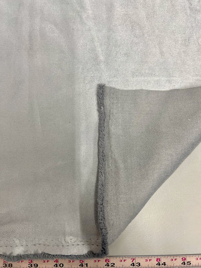 Giana SILVER Faux Suede Polyester Microsuede Fabric by the Yard - 10223
